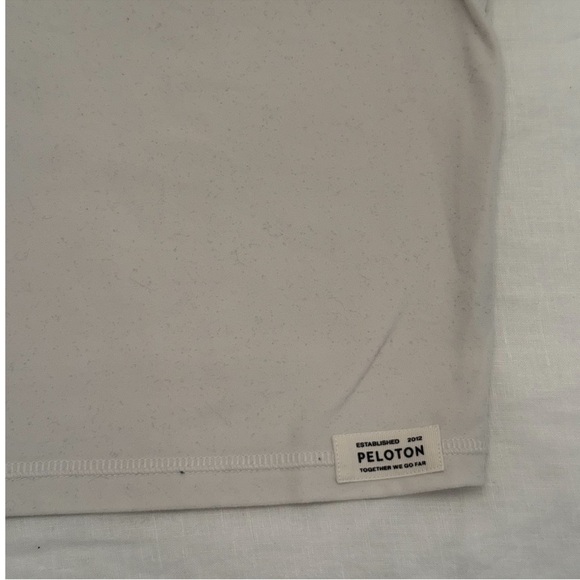 Peloton Short Sleeve Crop Top White - Picture 3 of 5
